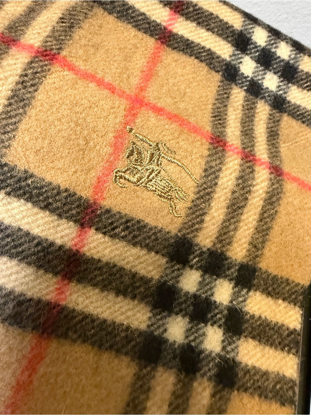 Burberry Beige Nova Check Classic Scarf Wool - Picture 3 of 9